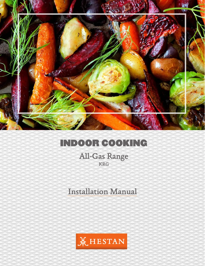 Page 1 de la notice Guide d'installation Hestan KRG304-NG