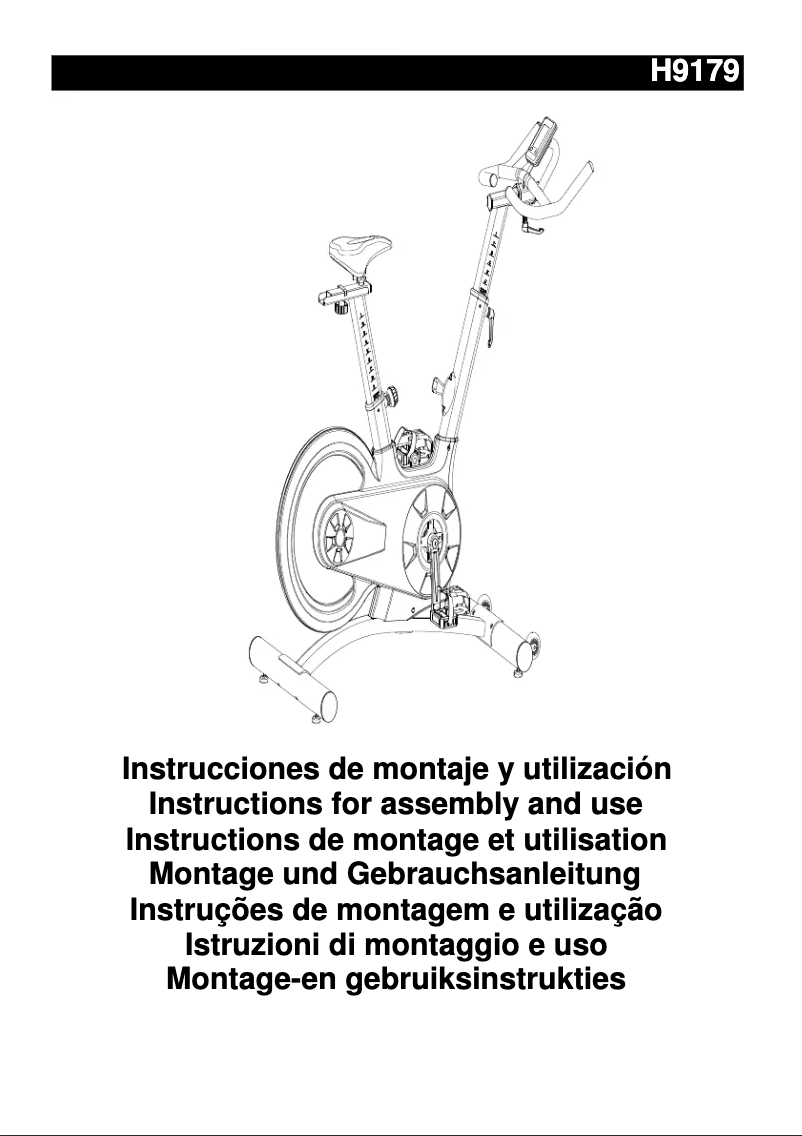 Page 1 de la notice Manuel utilisateur BH Fitness H9179