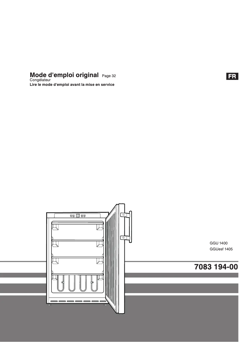 Página 1 del manual Manual de usuario Liebherr GGU 1400