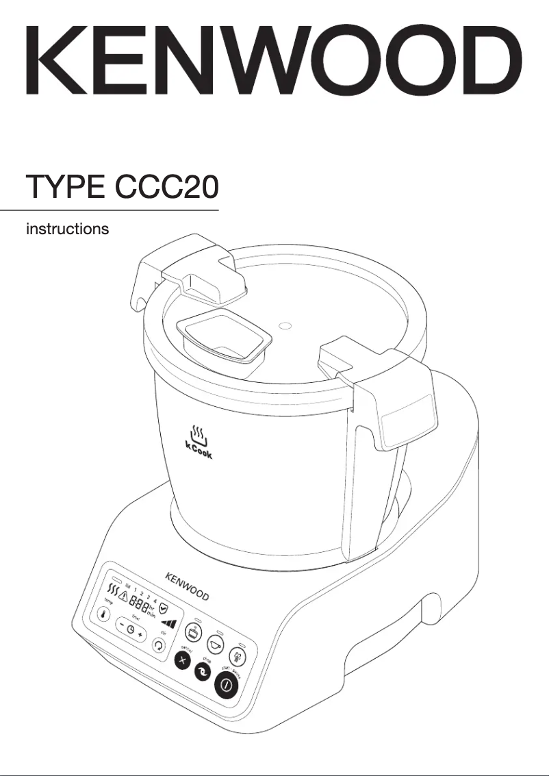 Page n°1 - Manuel utilisateur Kenwood kCook CCC20