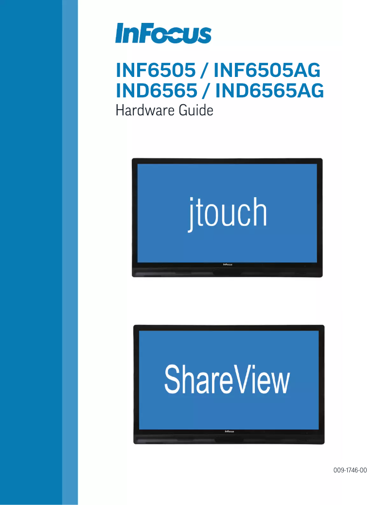 Image de la première page du manuel de l'appareil ShareView IND6565