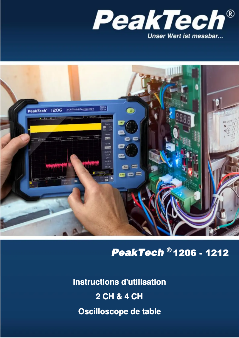 Page 1 de la notice Manuel utilisateur PeakTech 1207