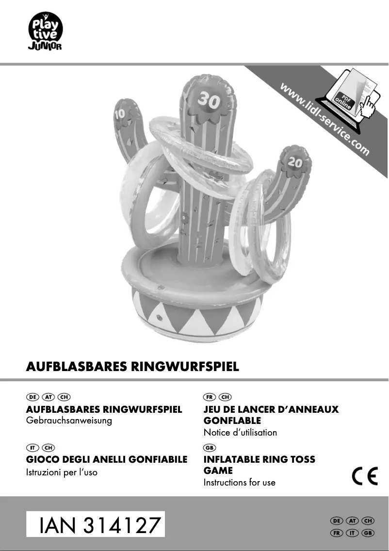 Page 1 de la notice Manuel utilisateur Playtive IAN 314127