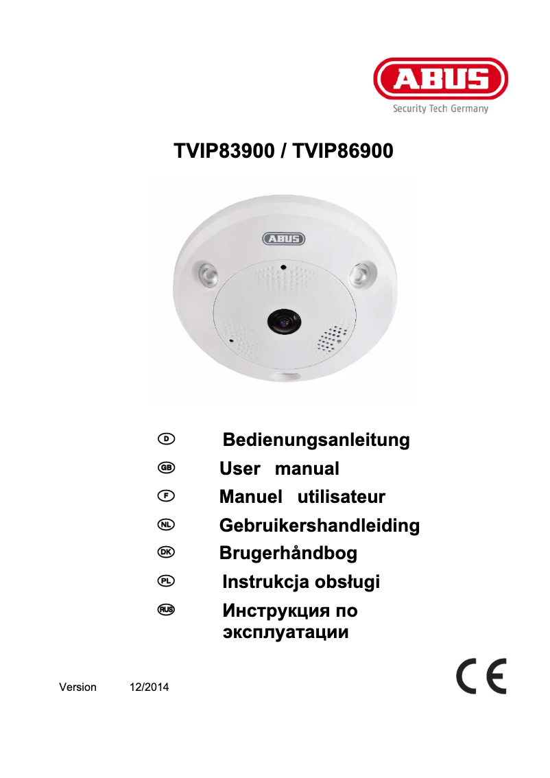 Page 1 de la notice Mode d'emploi Abus TVIP83900