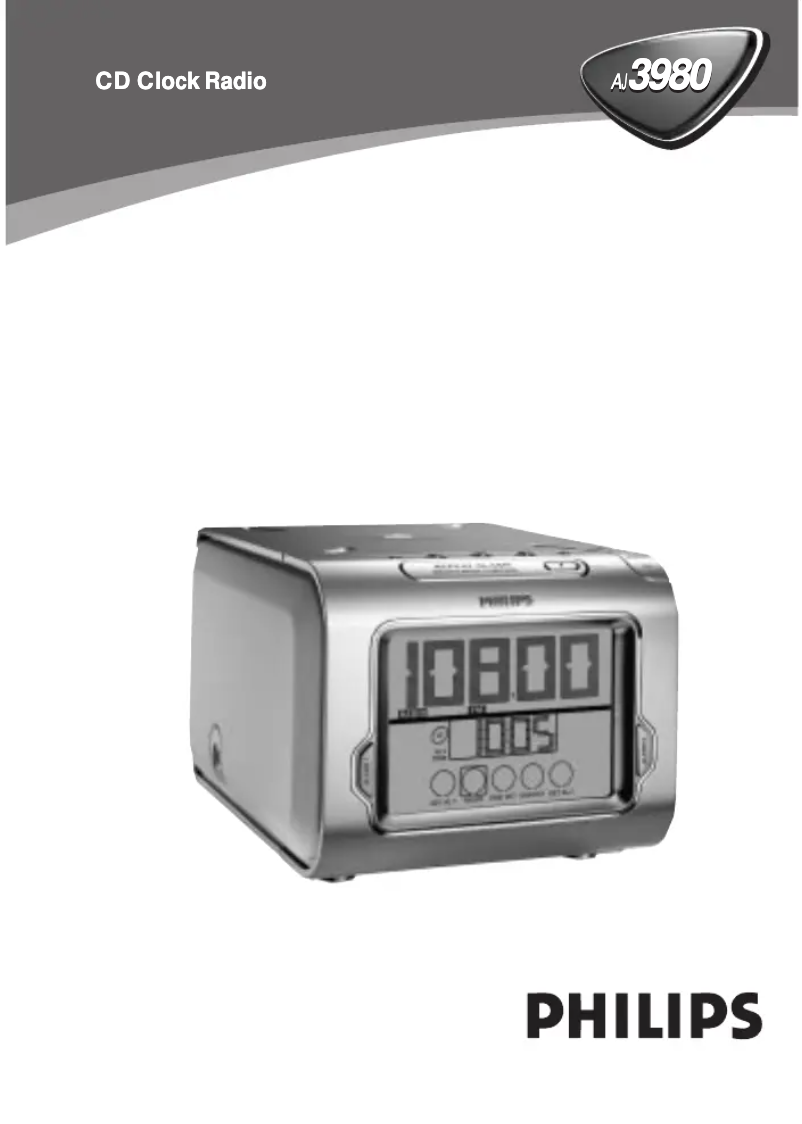 Page n°1 - Manuel utilisateur Philips AJ3980