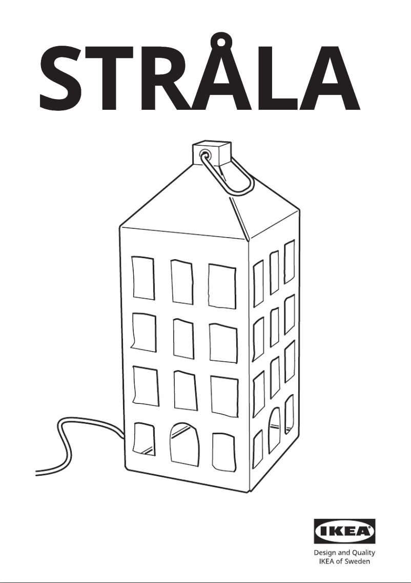Página 1 del manual Manual de usuario Ikea STRÅLA 705.829.24