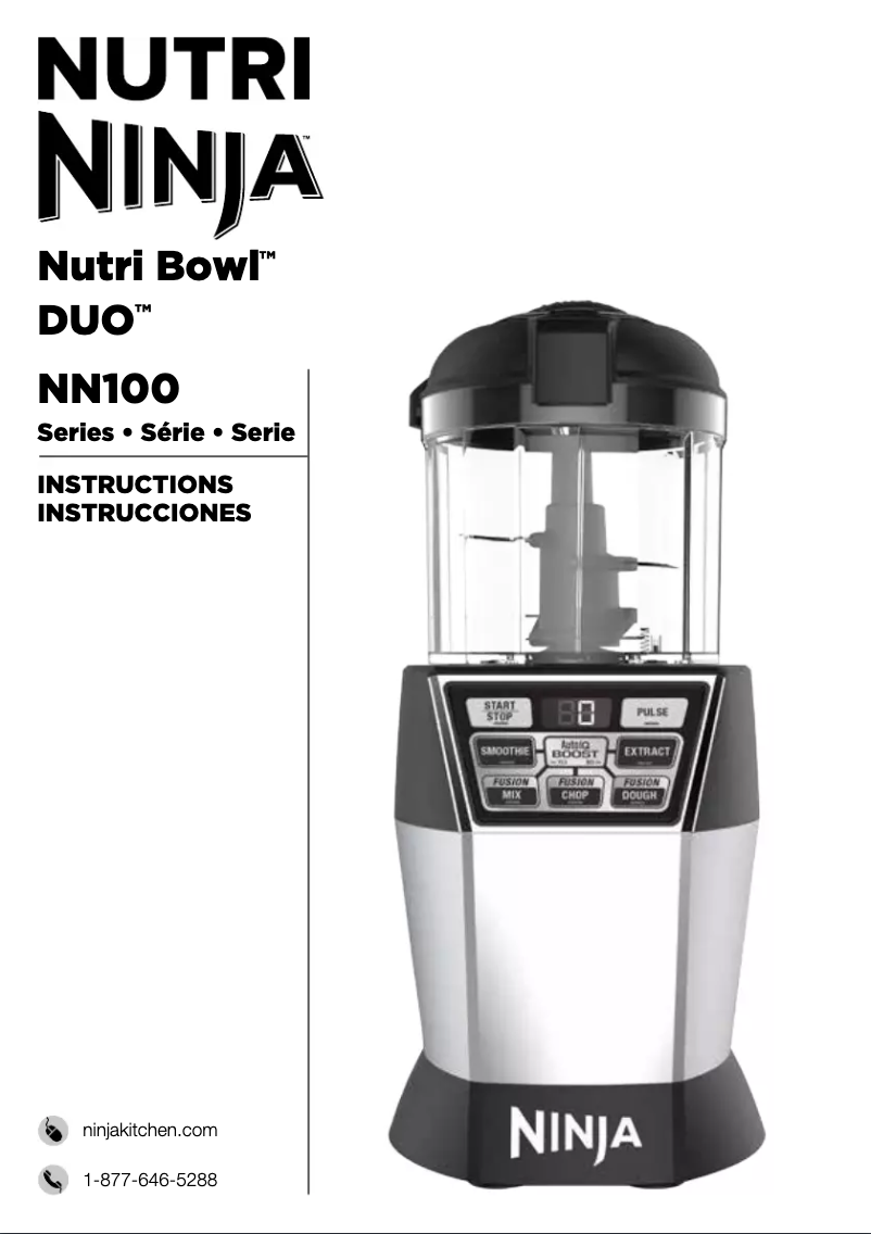 Page n°1 - Manuel utilisateur Shark Nutri Ninja NN102