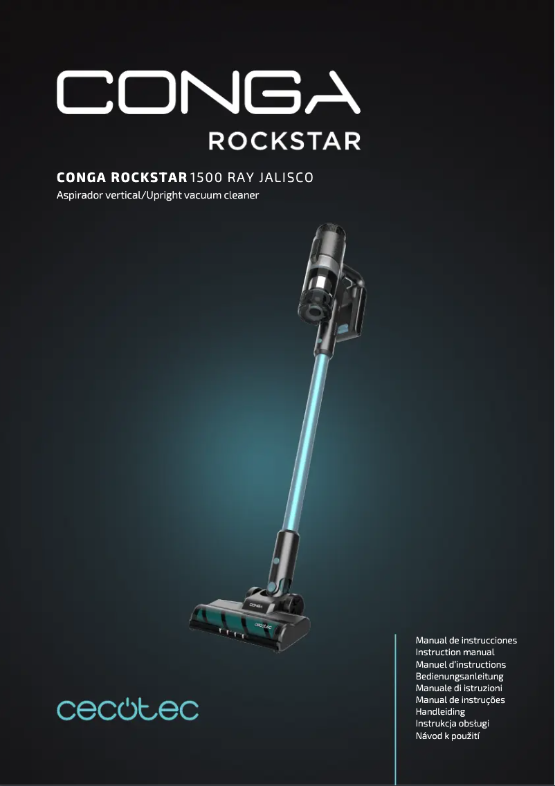 Image de la première page du manuel de l'appareil Conga RockStar 1500 Ray Jalisco