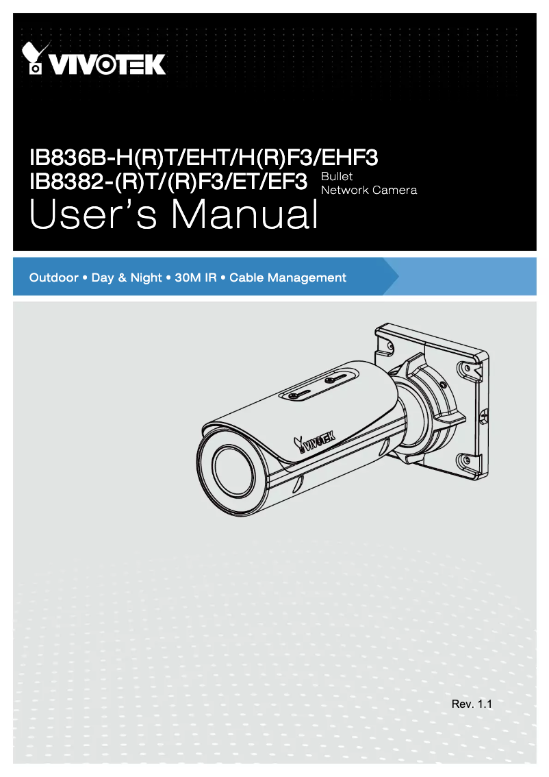 Image de la première page du manuel de l'appareil IB8382-F3