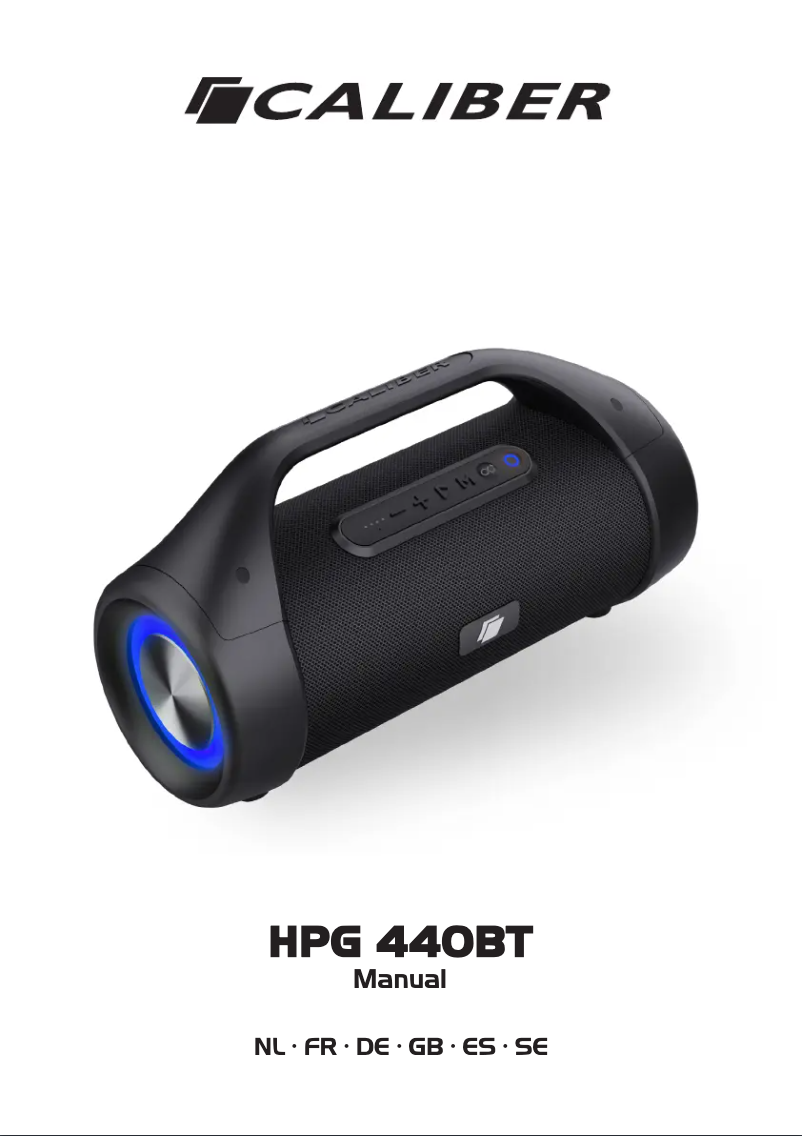 Page 1 de la notice Manuel utilisateur Caliber HPG440BT