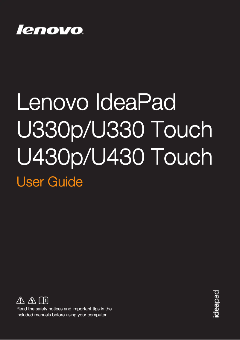 Página 1 del manual Manual de usuario Lenovo IdeaPad U430