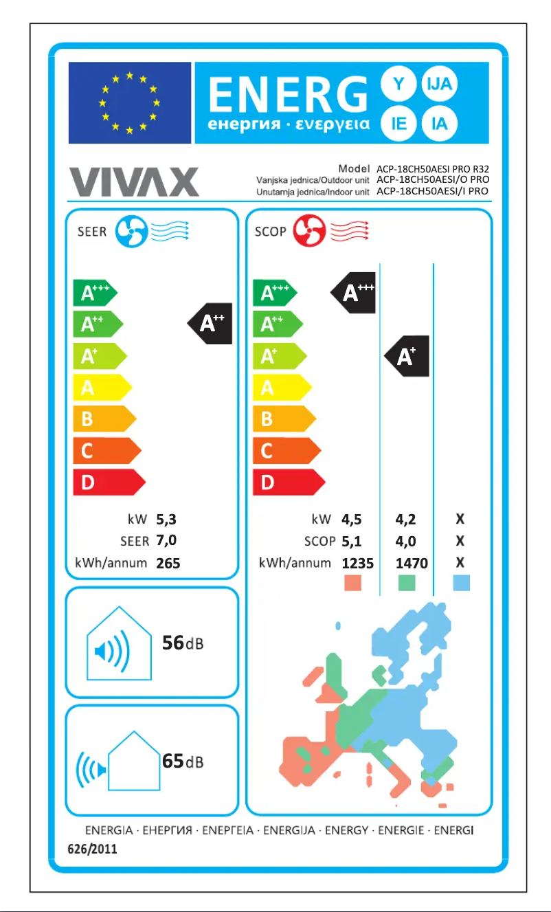 Image de la première page du manuel de l'appareil ACP-18CH50AESI R32 PRO