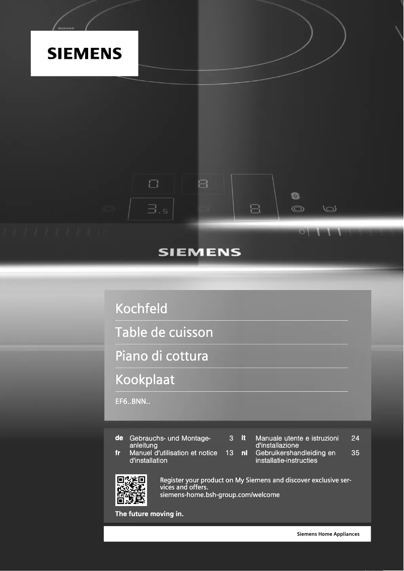 Imagen de la primera página del manual del dispositivo EF645BNN1E