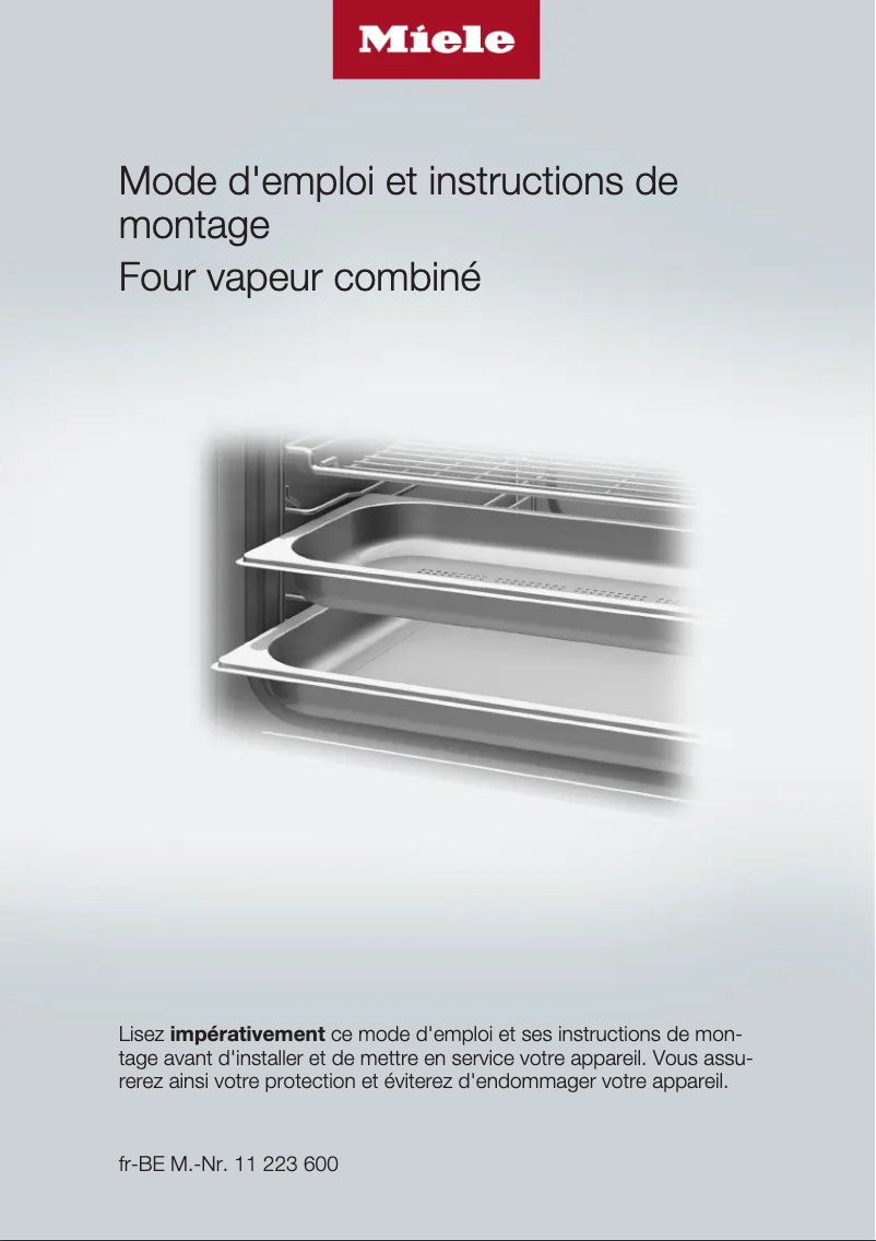 Page n°1 - Manuel utilisateur Miele DGC 7340 cs