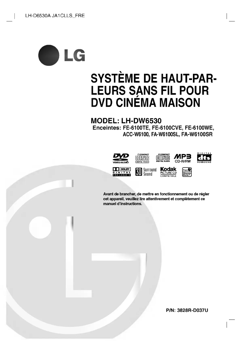 Página 1 del manual Manual de usuario LG LH-DW6530A