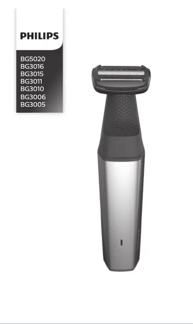 Page 1 de la notice Manuel utilisateur Philips BG3010