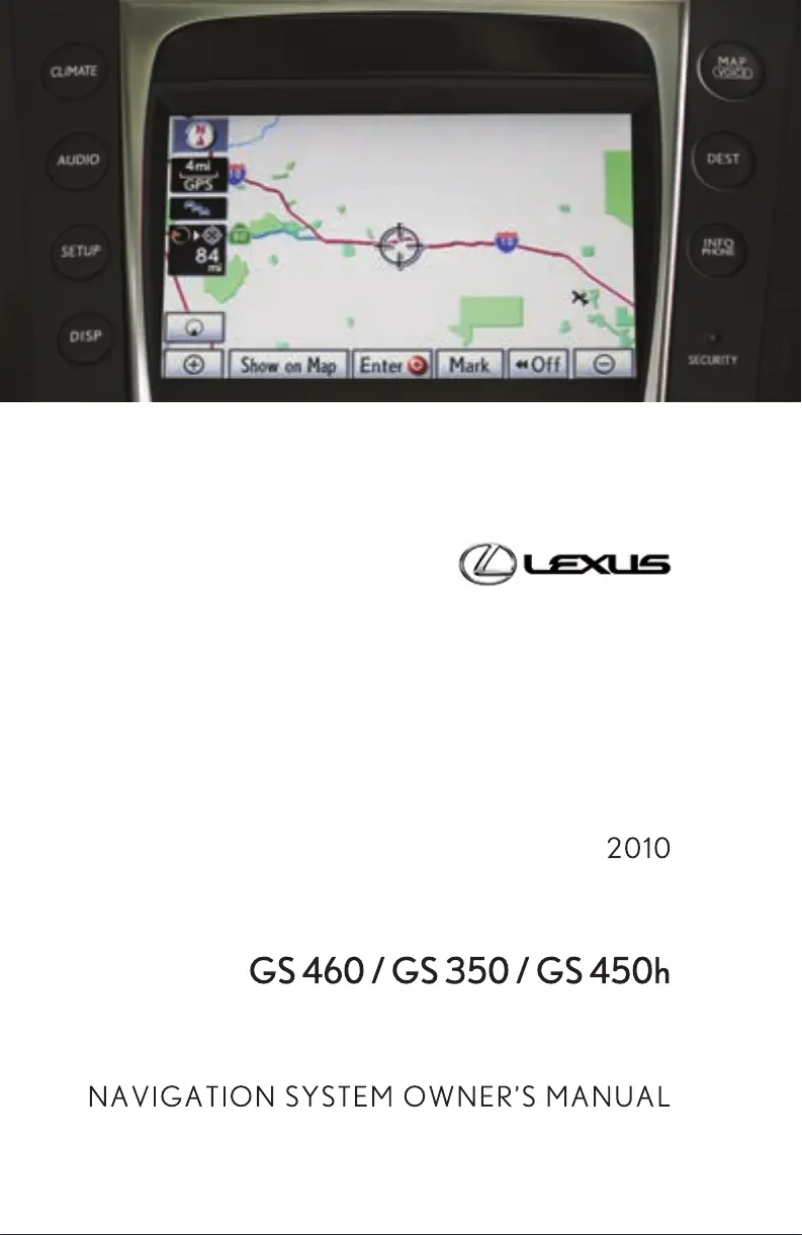 Imagen de la primera página del manual del dispositivo GS 460 (2010)