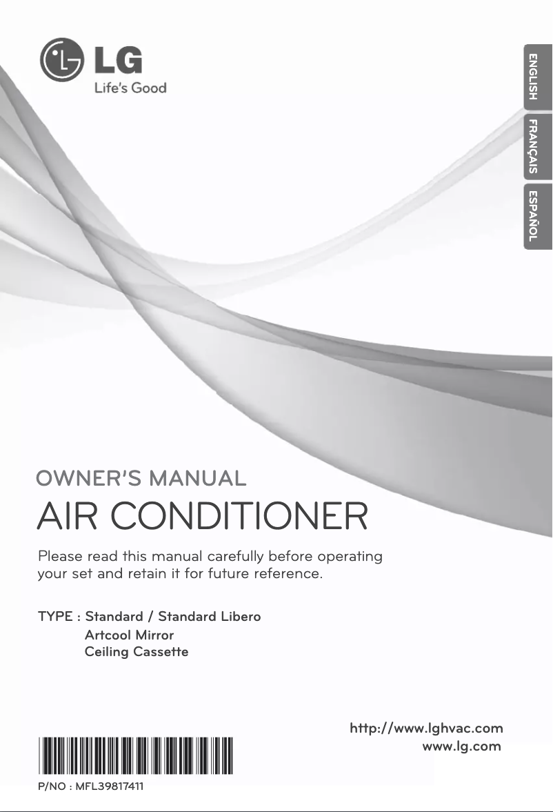 Page n°1 - Manuel utilisateur LG LMAN125HV