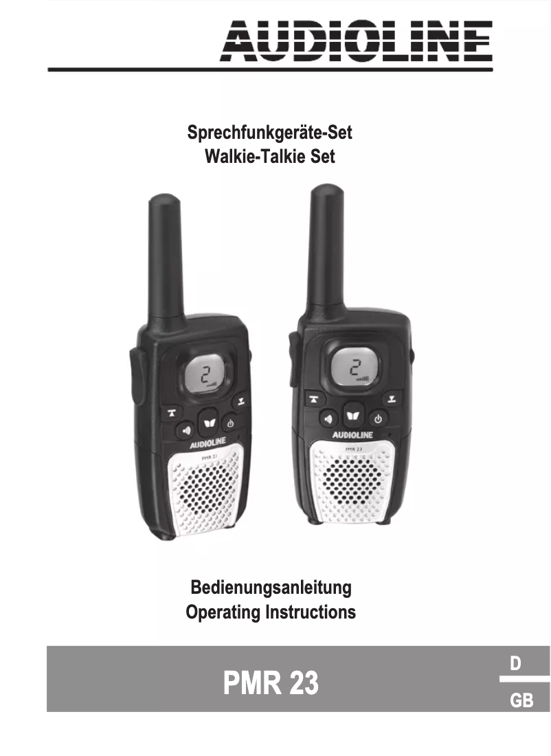 Página 1 del manual Manual de usuario Audioline PMR 23