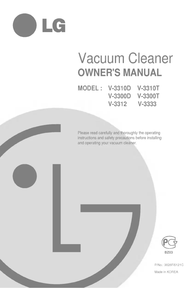 Page n°1 - Manuel utilisateur LG V-3333