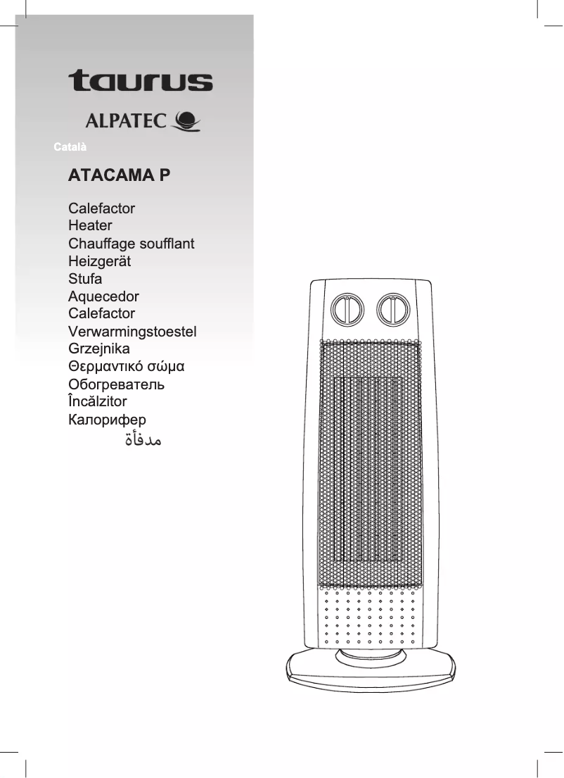 Page 1 de la notice Manuel utilisateur Taurus Atacama P