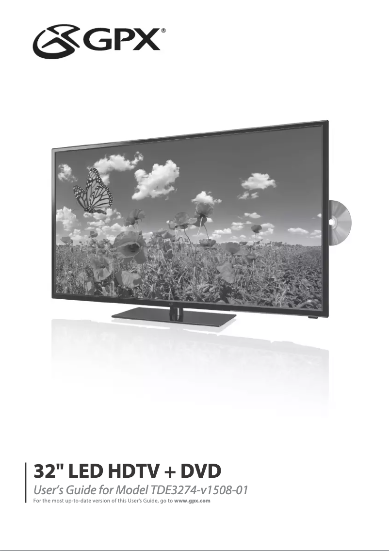 Image de la première page du manuel de l'appareil TDE3274BUP