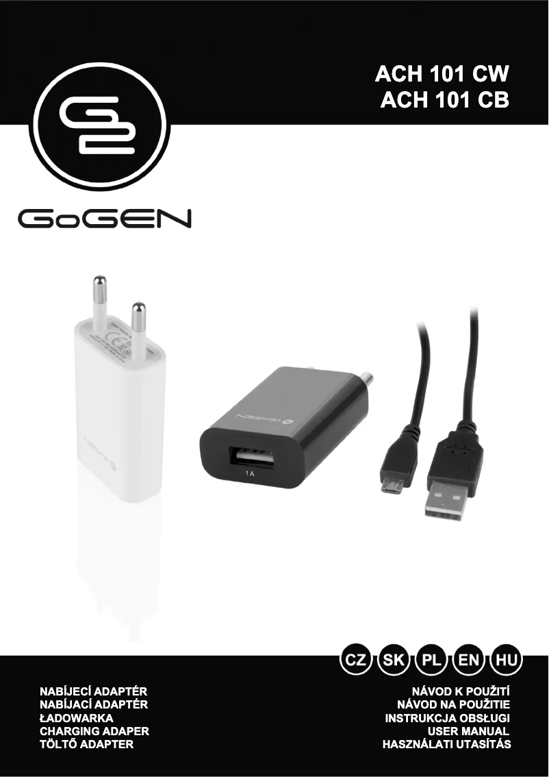 Image de la première page du manuel de l'appareil ACH101CB