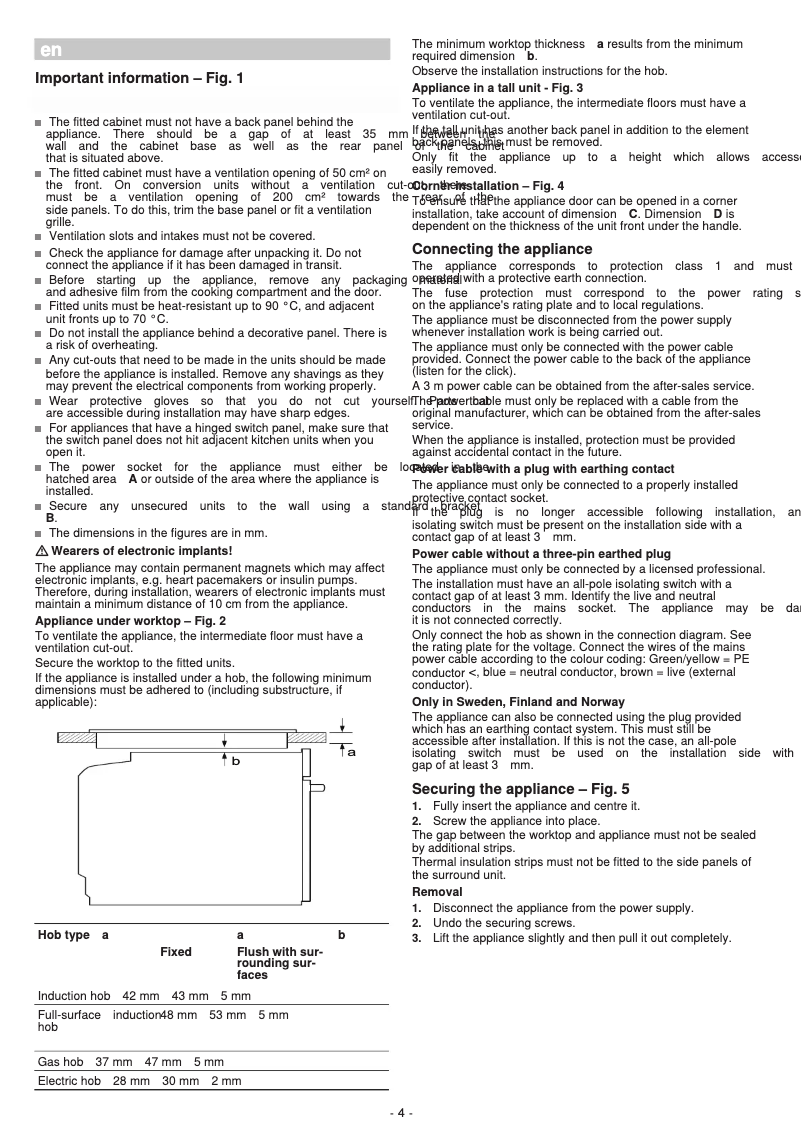 Page 1 de la notice Guide d'installation Siemens CM636GBW1