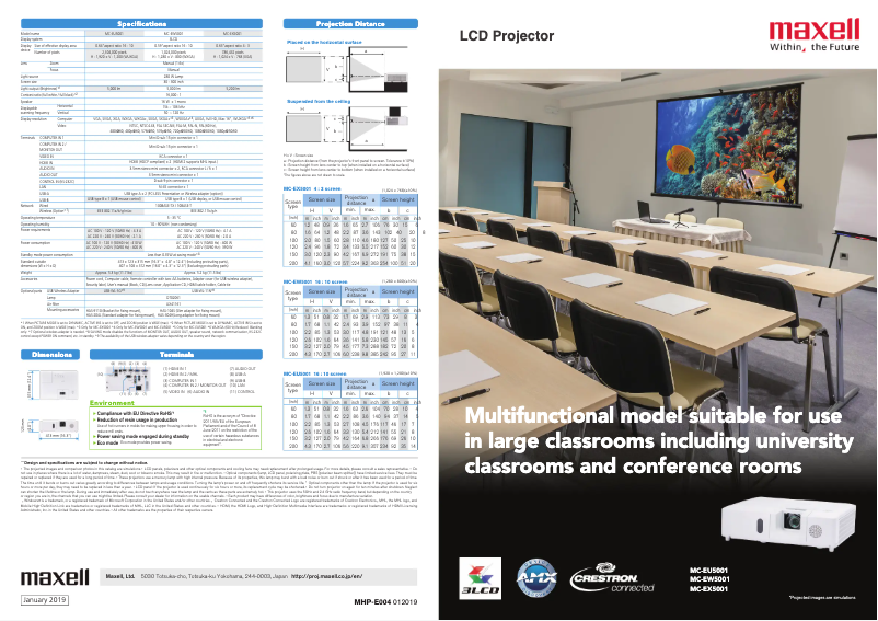 Image de la première page du manuel de l'appareil MC-EW5001