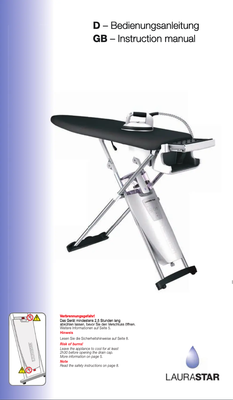 Page 1 de la notice Manuel utilisateur Laurastar S7a