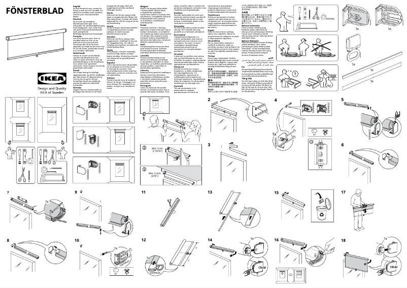 Página 1 del manual Manual de usuario Ikea FÖNSTERBLAD 305.384.76