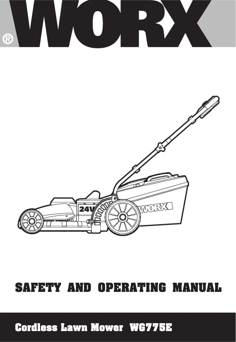 Page n°1 - Manuel utilisateur Worx WG775E