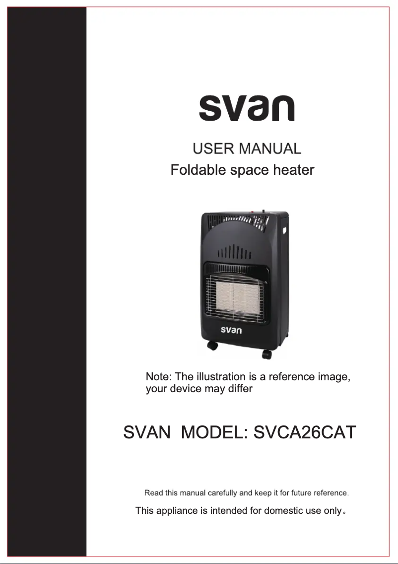 Page 1 de la notice Manuel utilisateur SVAN SVCA26CAT