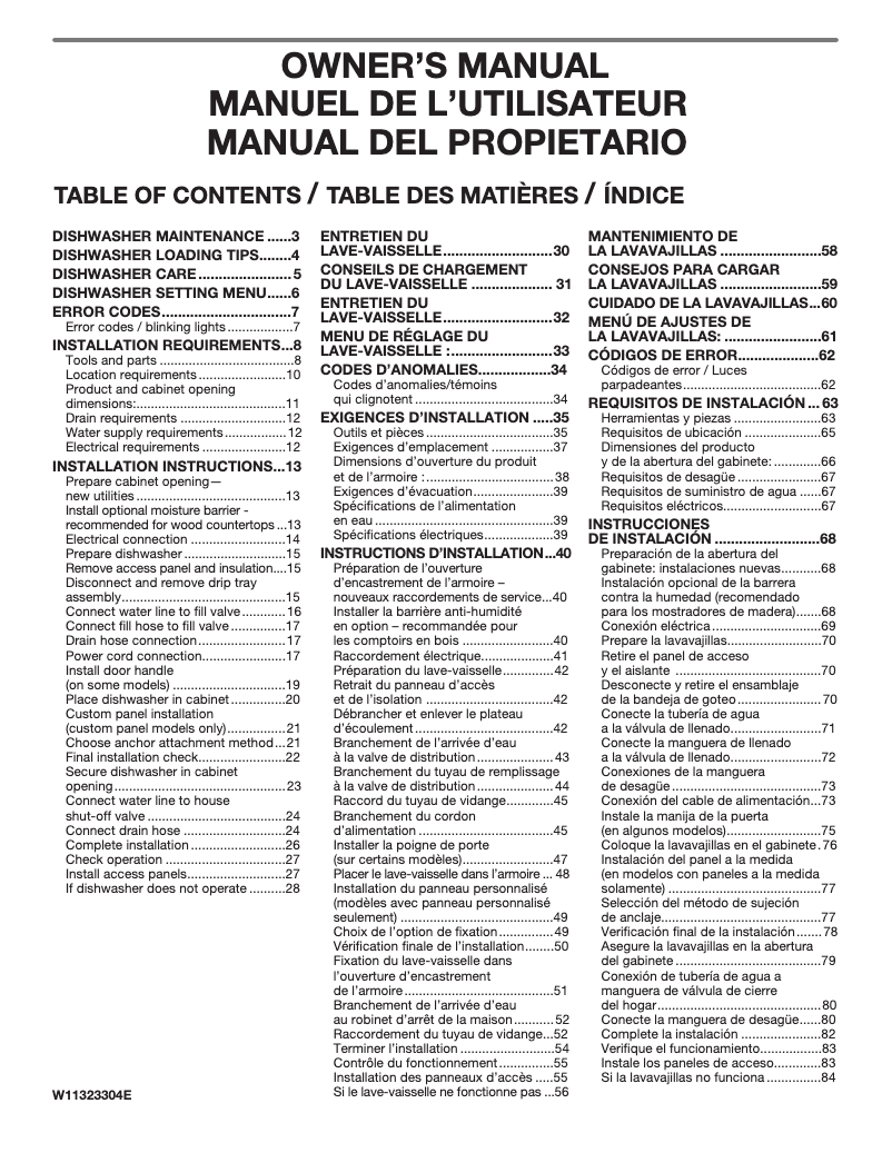 Page n°1 - Manuel utilisateur KitchenAid KDPM704KPS