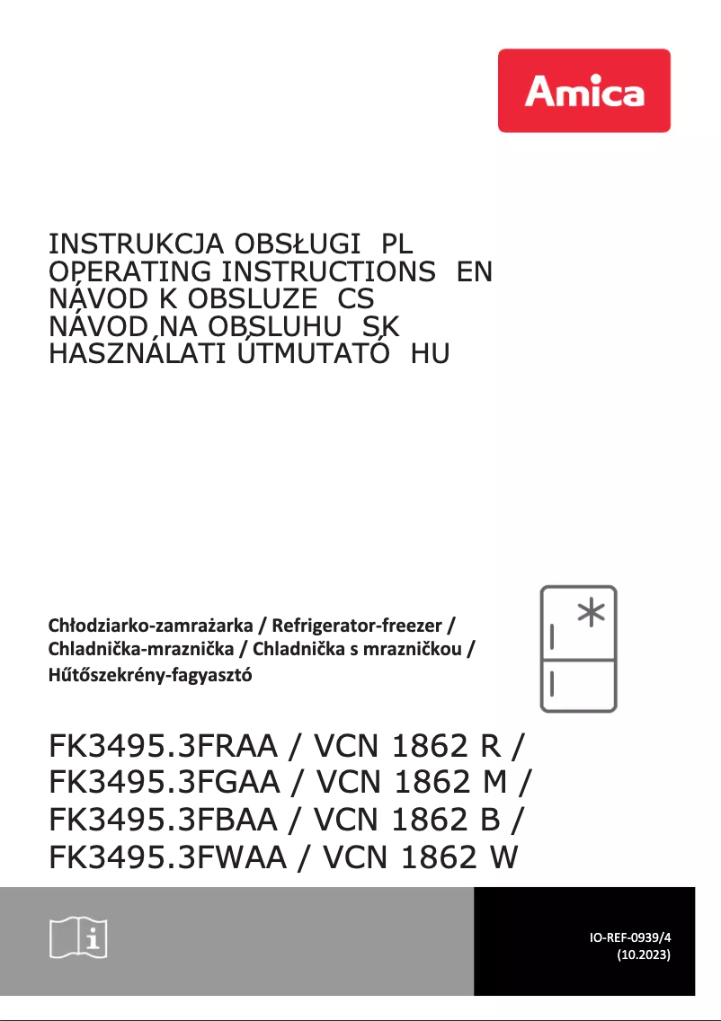 Image de la première page du manuel de l'appareil FK3495.3FWAA