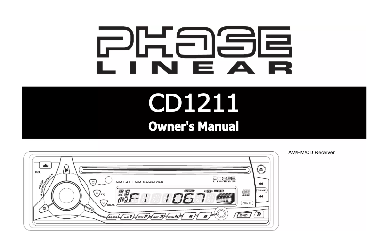 Image de la première page du manuel de l'appareil CD1211