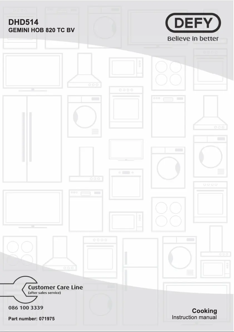 Image de la première page du manuel de l'appareil DHD514