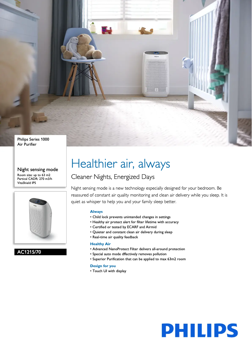 Imagen de la primera página del manual del dispositivo AC1215