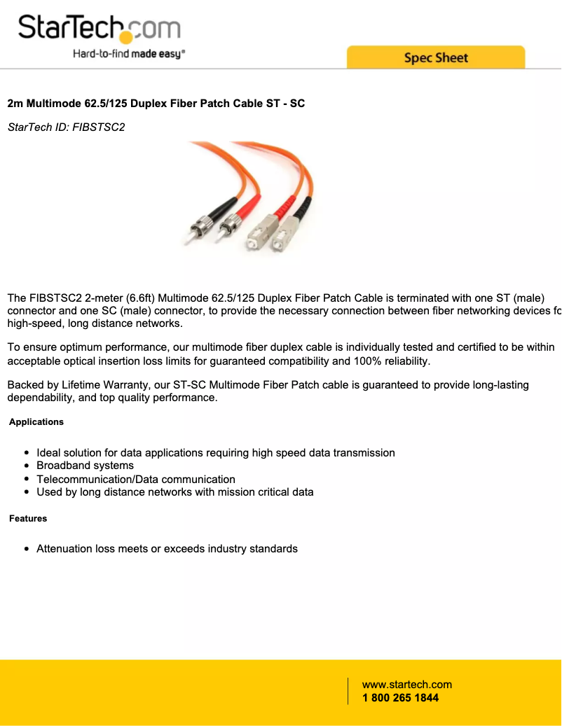 Image de la première page du manuel de l'appareil FIBSTSC2