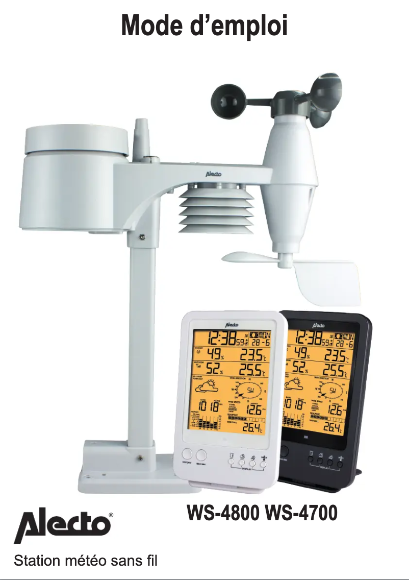 Página 1 del manual Manual de usuario Alecto WS-4800