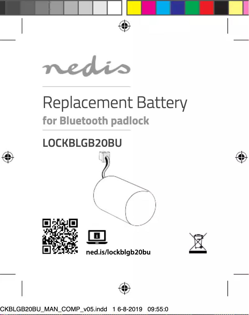 Image de la première page du manuel de l'appareil LOCKBLGB20BU