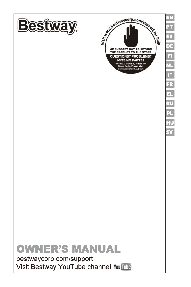 Image de la première page du manuel de l'appareil H2OGO! 53385