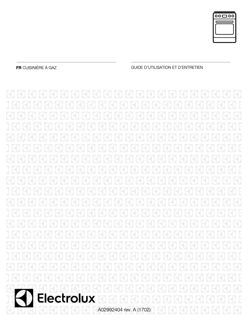 Page 1 de la notice Manuel utilisateur Electrolux EI30GF45QS