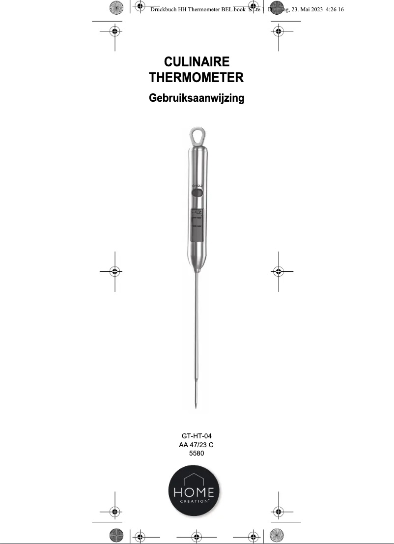 Page n°1 - Manuel utilisateur Ambiano GT-HT-04