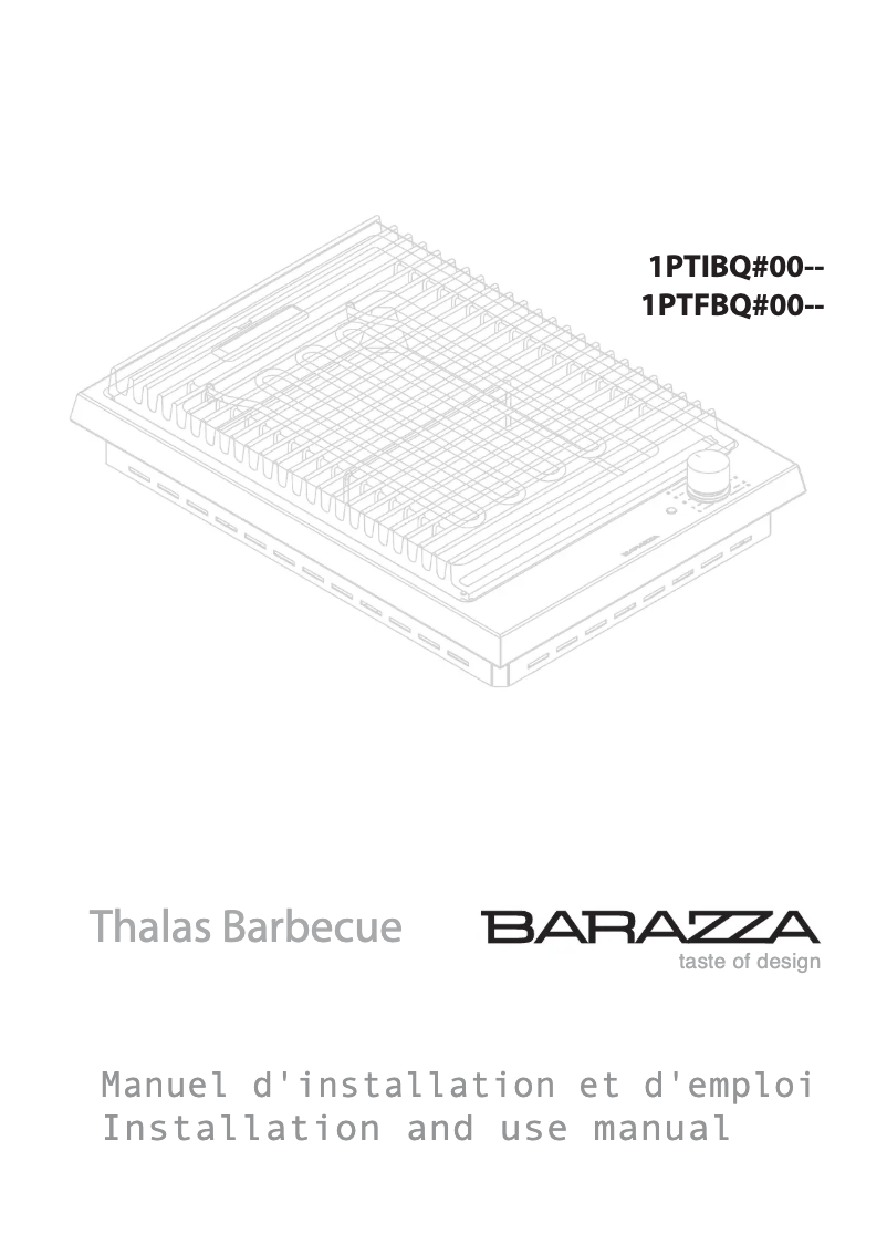 Page 1 de la notice Manuel utilisateur Barazza 1PTFBQ