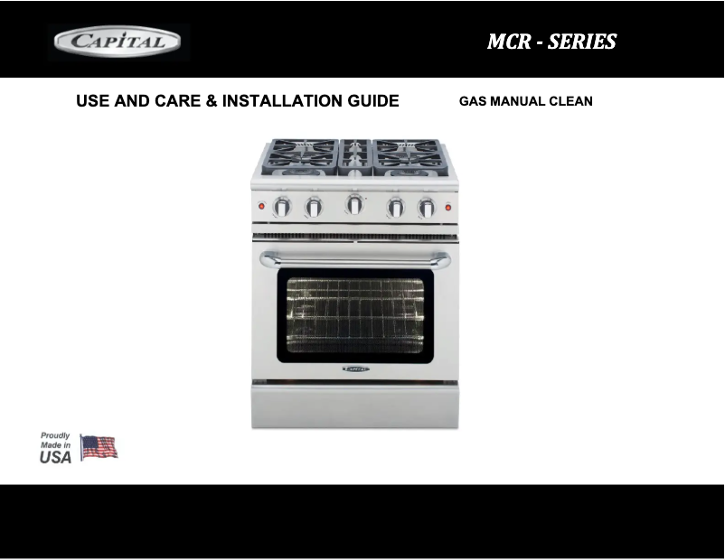 Page n°1 - Manuel utilisateur Capital MCR486G-N