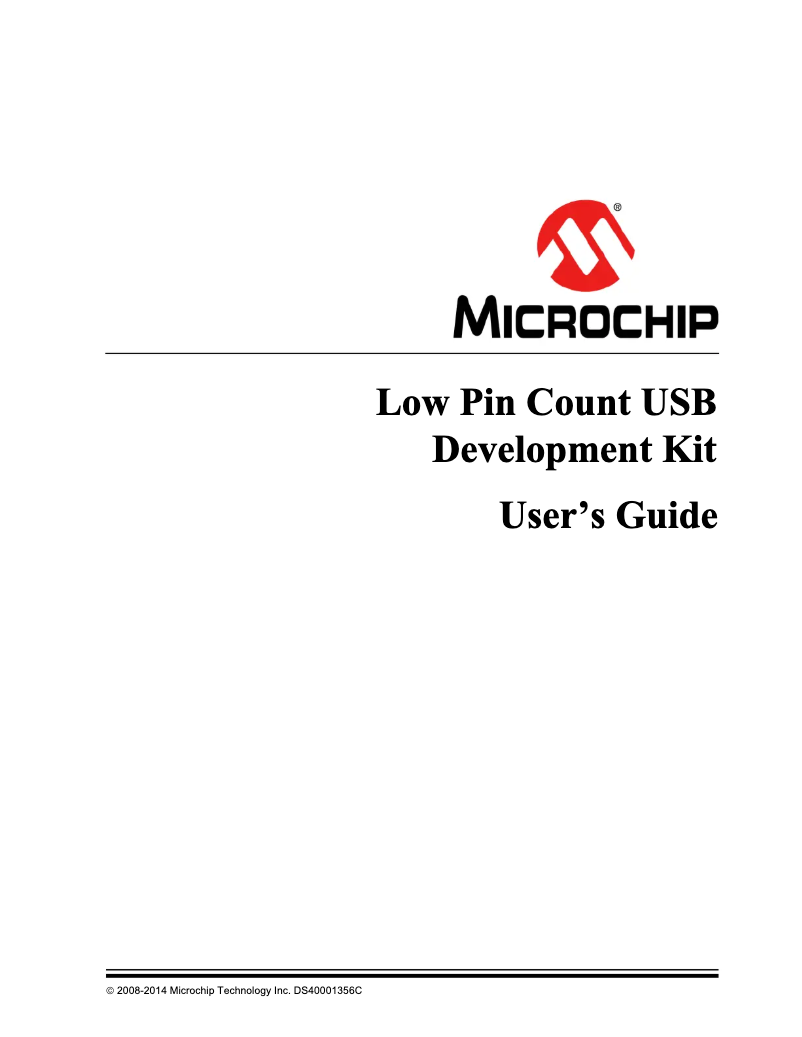 Page 1 de la notice Manuel utilisateur Microchip PIC18F14K50