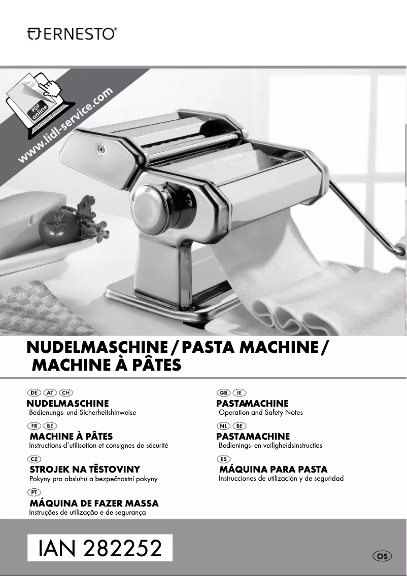 Page 1 de la notice Manuel utilisateur Ernesto IAN 282252
