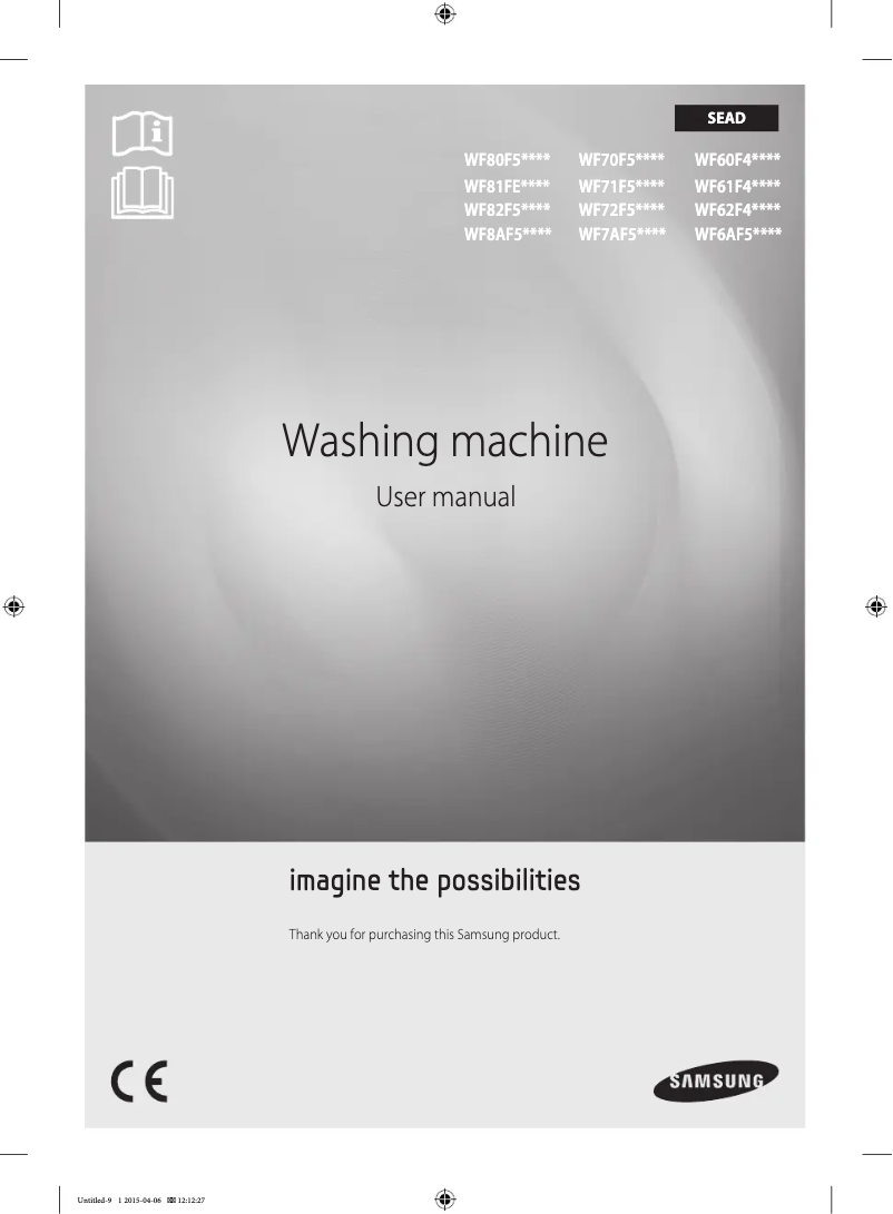 Page n°1 - Manuel utilisateur Samsung WF70F5EBU2W