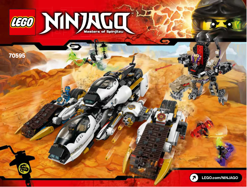 Page 1 de la notice Manuel utilisateur Lego Ninjago 70595